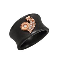 Anillo Chantecler Mujer Logo in Titanio Diamante 44654